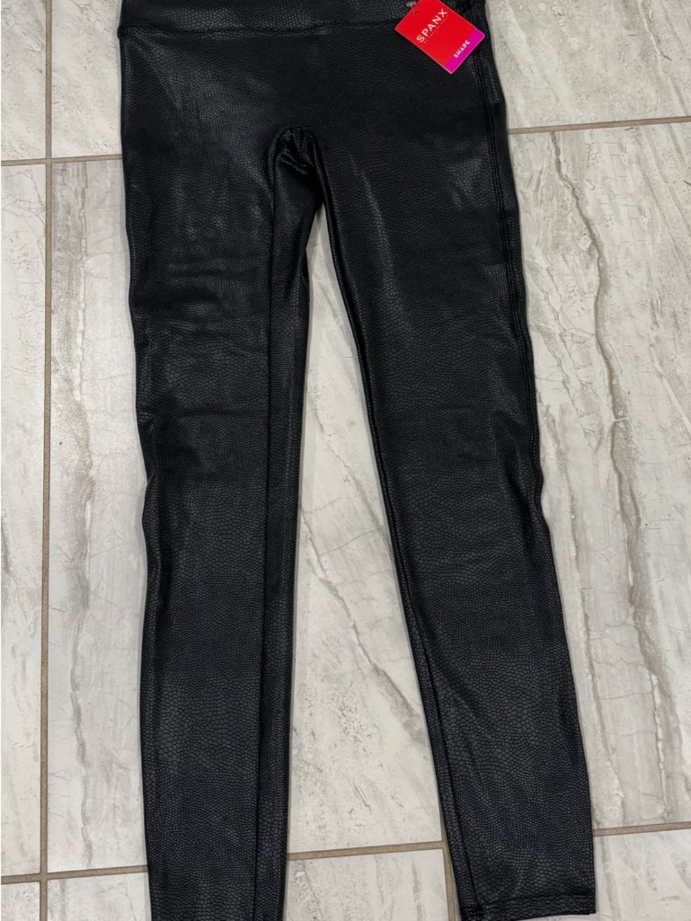 New!! Spanx Faux Leather  Black Size Medium NWT!